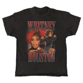 Whitney Houston - Homage - Black Vintage T-shirt